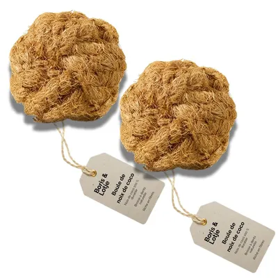 Boule de coco pour chiens – Jouet à mâcher 100 % naturel