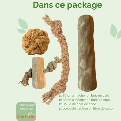 Boris & Lotje - Pack de base jouets pour chien