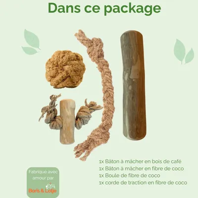 Boris & Lotje - Pack de base jouets pour chien