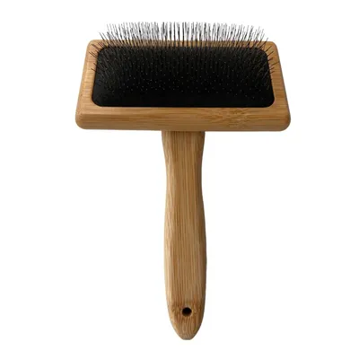 Brosse pour chiens à longs picots – Bois de bambou durable