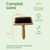 Brosse pour chiens à longs picots – Bois de bambou durable