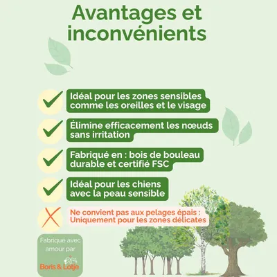 Peigne pour chiens – Éliminateur de poils pour animaux
