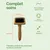 Brosse pour chiens à longs picots – Bois de bambou durable