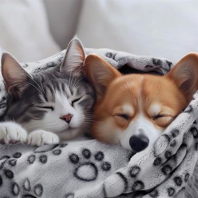 IntiMeg Couvertures en Polaire pour Chiens en Chats