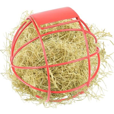 Balle à nourriture Ronde Rouge 10 cm pour rongeur