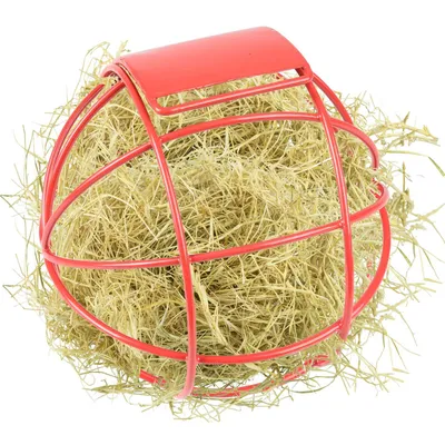 Balle à nourriture Ronde Rouge 10 cm pour rongeur