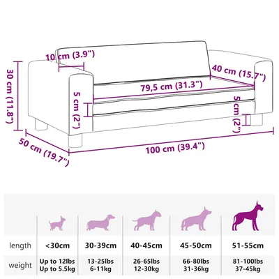 vidaXL lit pour chien vidaXL lit pour chien
