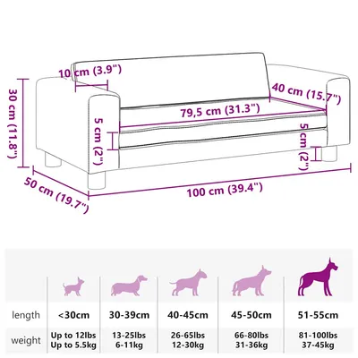 vidaXL lit pour chien vidaXL lit pour chien
