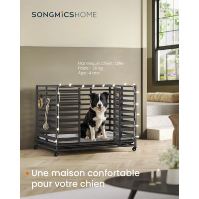 Feandrea Cage pour Chien Robuste, Niche Extensible
