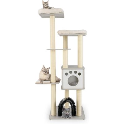 GIANTEX Arbre a Chat avec Arche Auto-Toilettage