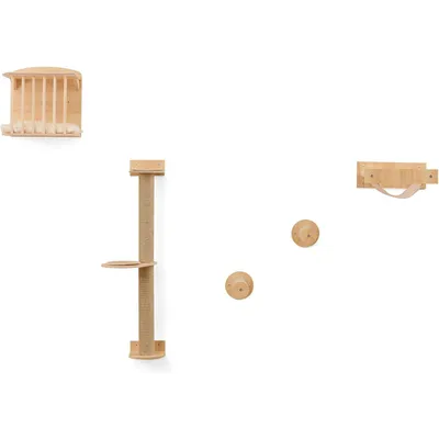 GIANTEX 4-en-1 Arbre a Chat Murale avec Griffoir en Sisal