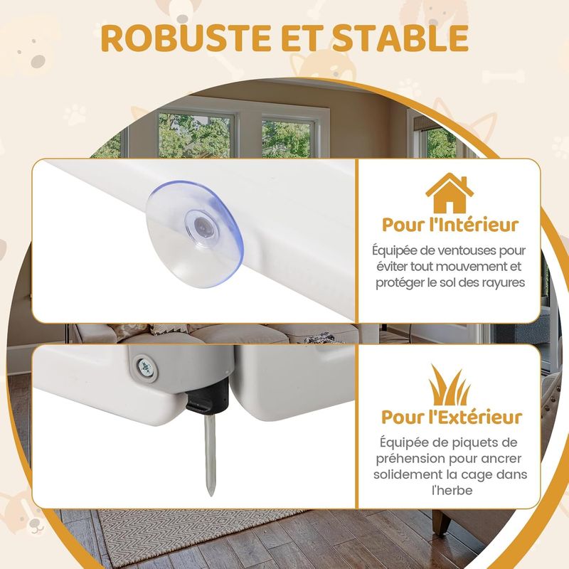 GIANTEX Parc pour Chien Pliable en Plastique