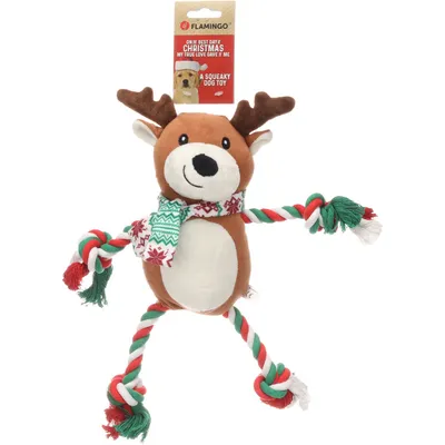 Flamingo - Caribou Vicente Brun 35 cm jouet Noel pour chien
