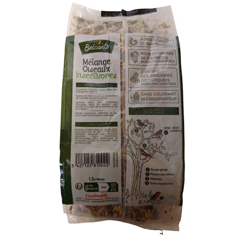 Coustenoble - Graines Mélange Oiseaux insectivores 1.2 kg