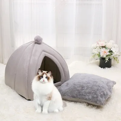 PetTribes Doudou pour Chaton - Niche Douce et Chaude PetTribes Doudou pour Chaton - Niche Douce et Chaude