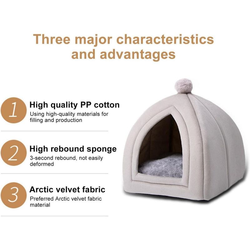 PetTribes  Doudou pour Chat - Niche intérieure chaude et confortable