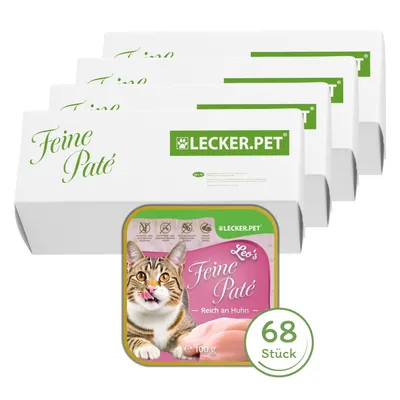 Lecker.Pet® Leo's Feine Paté Riche en poulet Nourriture humide pour chats Lecker.Pet® Leo's Feine Paté Riche en poulet Nourriture humide pour chats