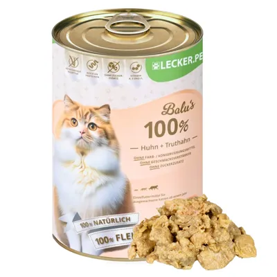 Lecker.Pet® Balu's 100 % poulet et dinde Nourriture humide pour chats Lecker.Pet® Balu's 100 % poulet et dinde Nourriture humide pour chats