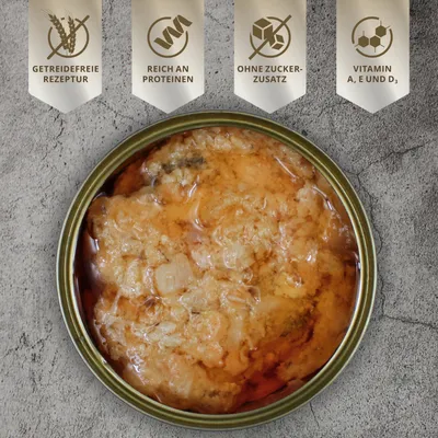 Lecker.Pet® Mia's 100 % saumon Nourriture humide pour chats