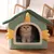IntiMeg Niche en Peluche pour Chat - Maison des dinosaures IntiMeg Niche en Peluche pour Chat - Maison des dinosaures