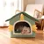 IntiMeg Niche en Peluche pour Chat - Maison des dinosaures IntiMeg Niche en Peluche pour Chat - Maison des dinosaures