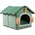 IntiMeg Niche en Peluche pour Chat - Maison des dinosaures