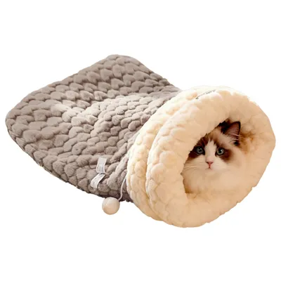 ZooVenture Sac de couchage  pour chat et chiens Gris-Taille M