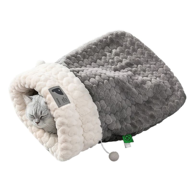 ZooVenture Sac de couchage  pour chat et chiens Gris-Taille M
