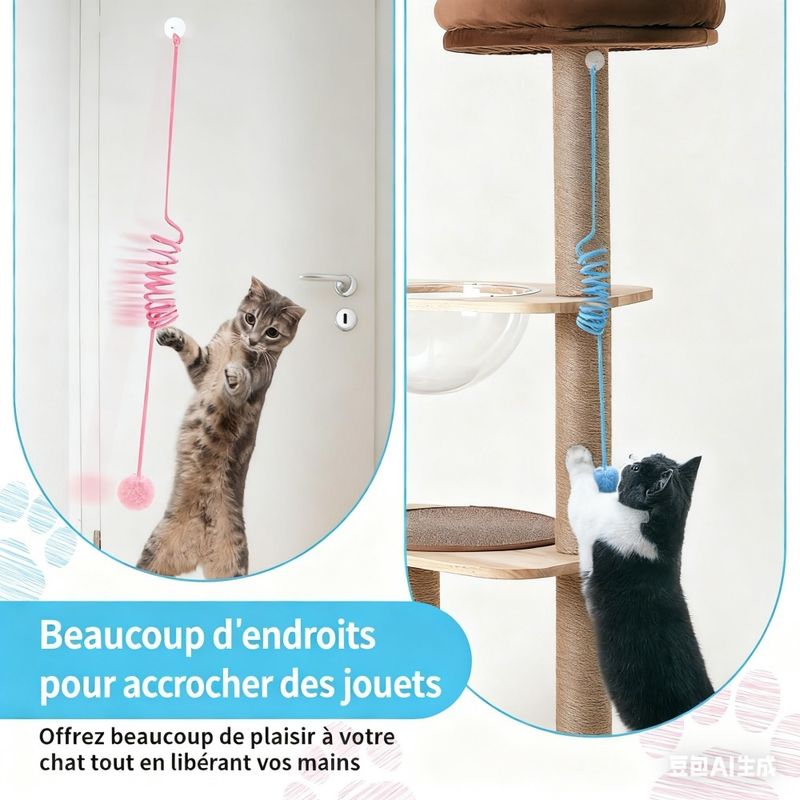 ZooVenture Interactive Lot de 2 Balles de Jouet pour Chat