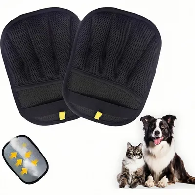 ZooVenture Gants de dépilage pour animaux de compagnie