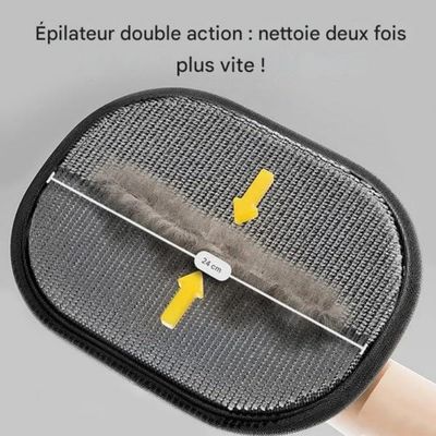 ZooVenture Gants de dépilage pour animaux de compagnie