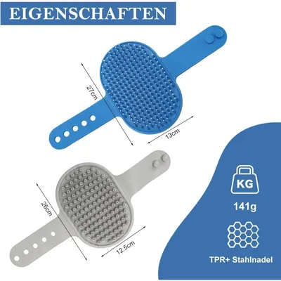 ZooVenture Acier Inoxydable 2-piece Brosse  Set pour Chat et Chien