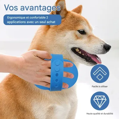 ZooVenture Acier Inoxydable 2-piece Brosse  Set pour Chat et Chien