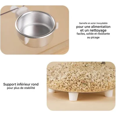 ZooVenture Amovible Perchoir Toilette Pour Oiseaux