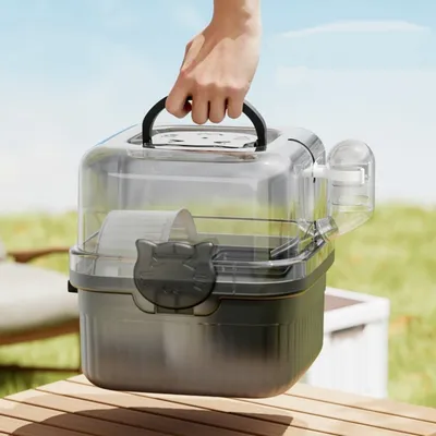 ZooVenture Cage de transport pour grand hamster, chinchilla et hérisson