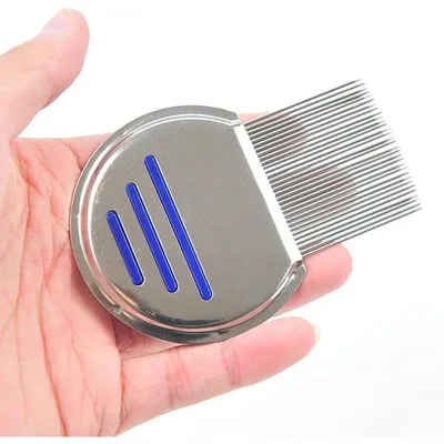 ZooVenture Peigne à poux en acier inoxydable pour animaux domestiques