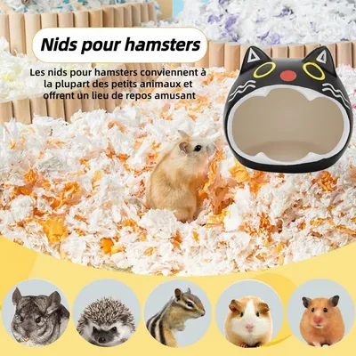 ZooVenture Céramique Maison De Hamster Pour Hamsters Chinchillas