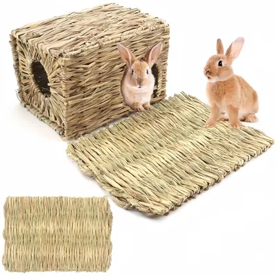 ZooVenture Maison De Paille Pour Lapins