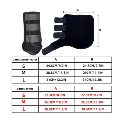 ZooVenture 4 pièces bottes protectrices pour chevaux