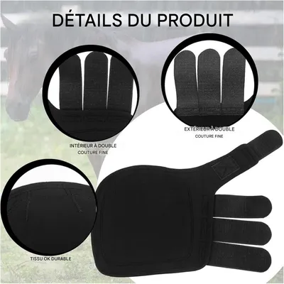 ZooVenture 4 pièces bottes protectrices pour chevaux