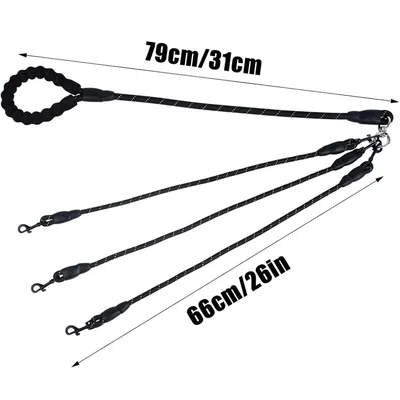 ZooVenture Corde de traction pour chien avec boucle rotative 360°