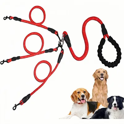 ZooVenture Corde de traction pour chien avec boucle rotative 360°