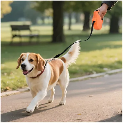 ZooVenture Laisse extensible pour chien 5 mètres orange