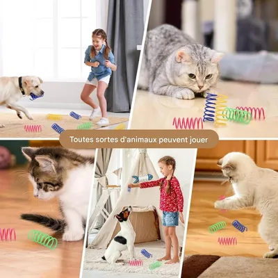 ZooVenture Ressort chat jouet en spirale pour chats