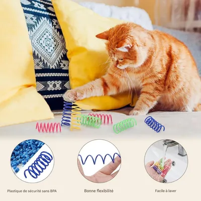 ZooVenture Ressort chat jouet en spirale pour chats