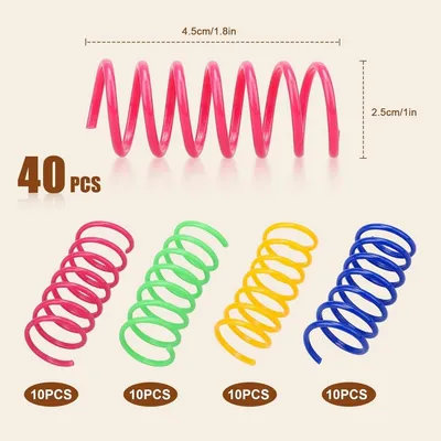 ZooVenture Ressort chat jouet en spirale pour chats