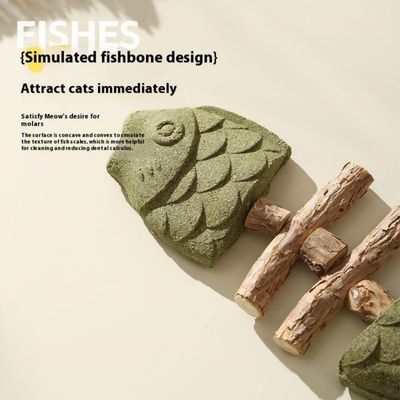 PetTribes Os en bois pour nettoyer les dents de votre chat.