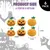 ZooVenture Lot de jouets en forme de citrouille d'Halloween pour chats