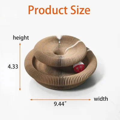 ZooVenture Pliable Griffoir - Jouet 2 en 1 pour Chat