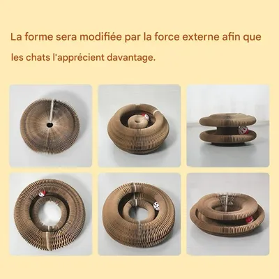 ZooVenture Pliable Griffoir - Jouet 2 en 1 pour Chat